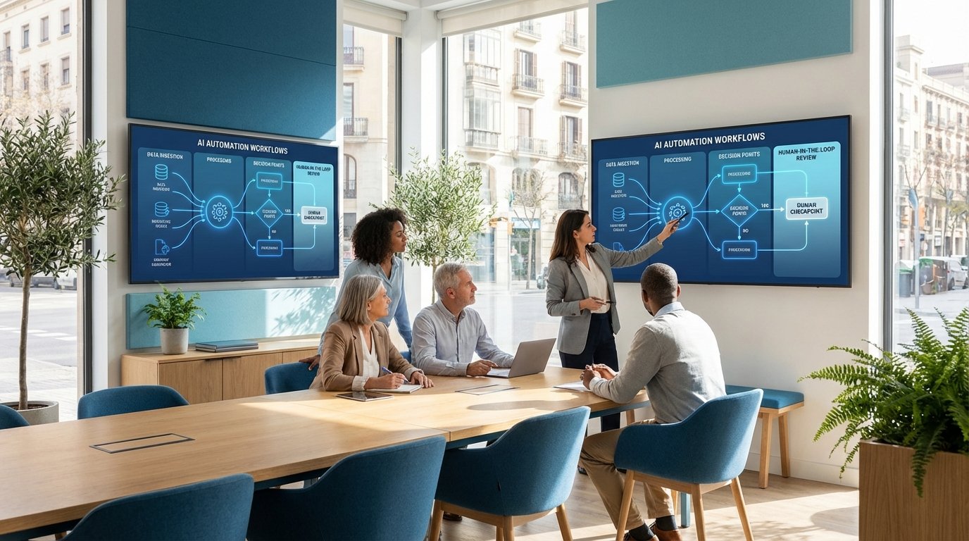 Automatización inteligente PYMEs: IA + supervisión