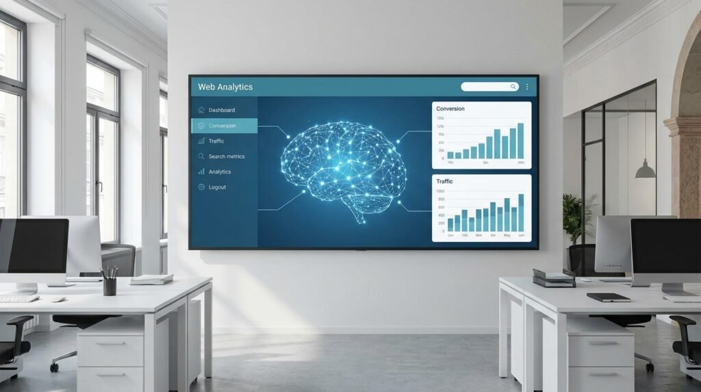 Equipo de una pyme revisando el informe semanal de su web que el sistema ha generado automáticamente